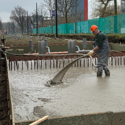 Schuimbeton Fundering Delft Trambaan