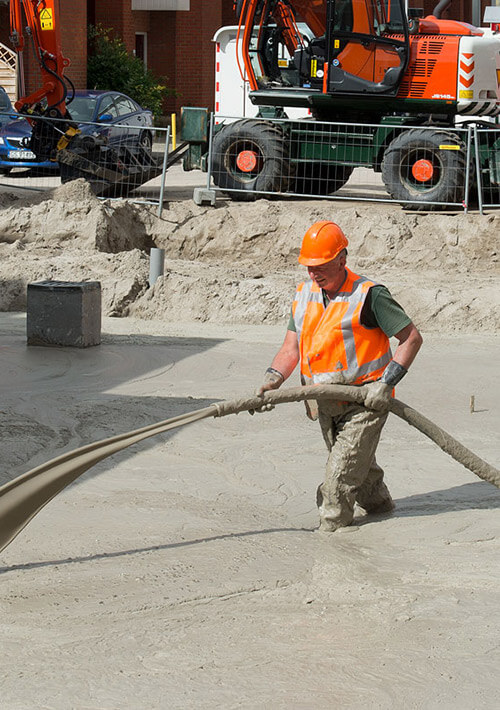 Evenwichtsfundering met schuimbeton