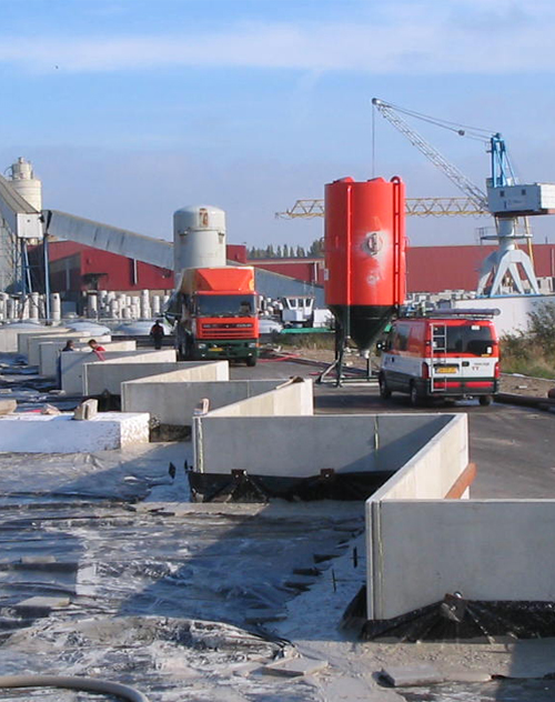 Kadeconstructies met schuimbeton Kadeconstructies met schuimbeton