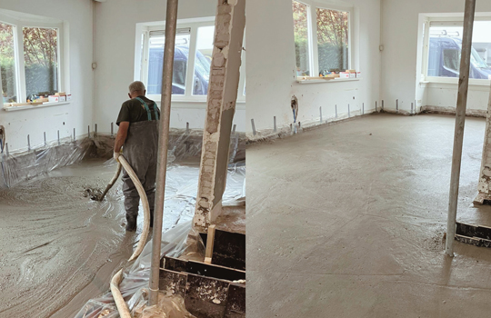 Oude renovatievloer vervangen? Gebruik schuimbeton